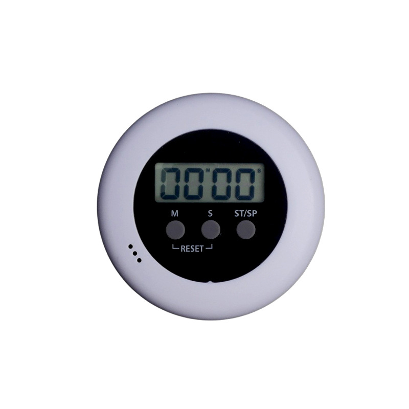 Star Time apskrito LCD laikmatis akupresinės plokštės – baterijomis maitinamas plastikinis korpusas, sporto laikmatis