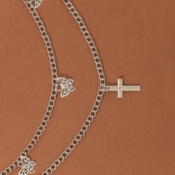 Pojas lanac - metal, unisex, svestran stil, dvostruke petlje za pojas, prilagodljiv