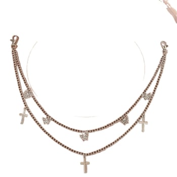 Pojas lanac - metal, unisex, svestran stil, dvostruke petlje za pojas, prilagodljiv