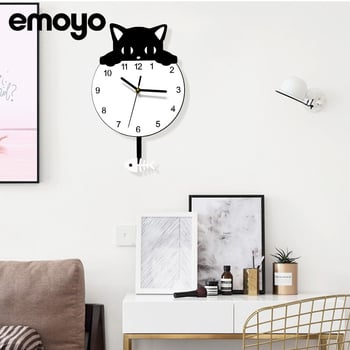 Nástenné hodiny - moderný minimalistický dizajn pre detskú izbu, tichý chod so sweep mechanizmom, akrylové puzdro, ciferník z organického skla
