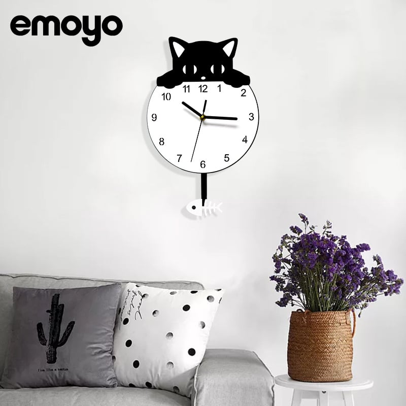 Nástenné hodiny - moderný minimalistický dizajn pre detskú izbu, tichý chod so sweep mechanizmom, akrylové puzdro, ciferník z organického skla