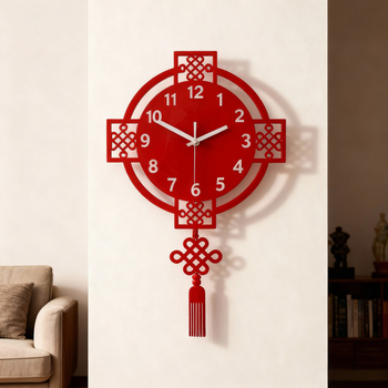 Zidni sat s tihim hodom, napajanje baterijom, akrilno kružno kućište, veličine 28/38 cm