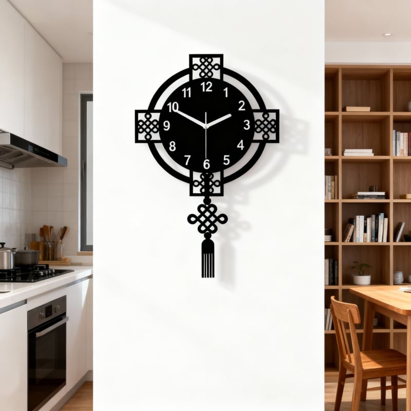 Zidni sat s tihim hodom, napajanje baterijom, akrilno kružno kućište, veličine 28/38 cm