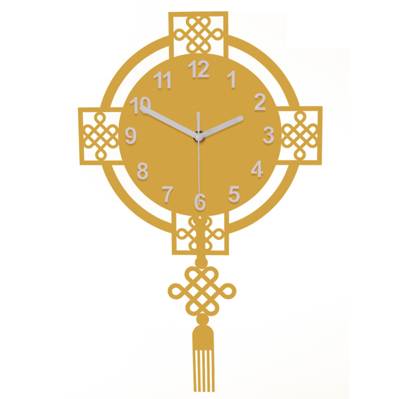 Zidni sat s tihim hodom, napajanje baterijom, akrilno kružno kućište, veličine 28/38 cm