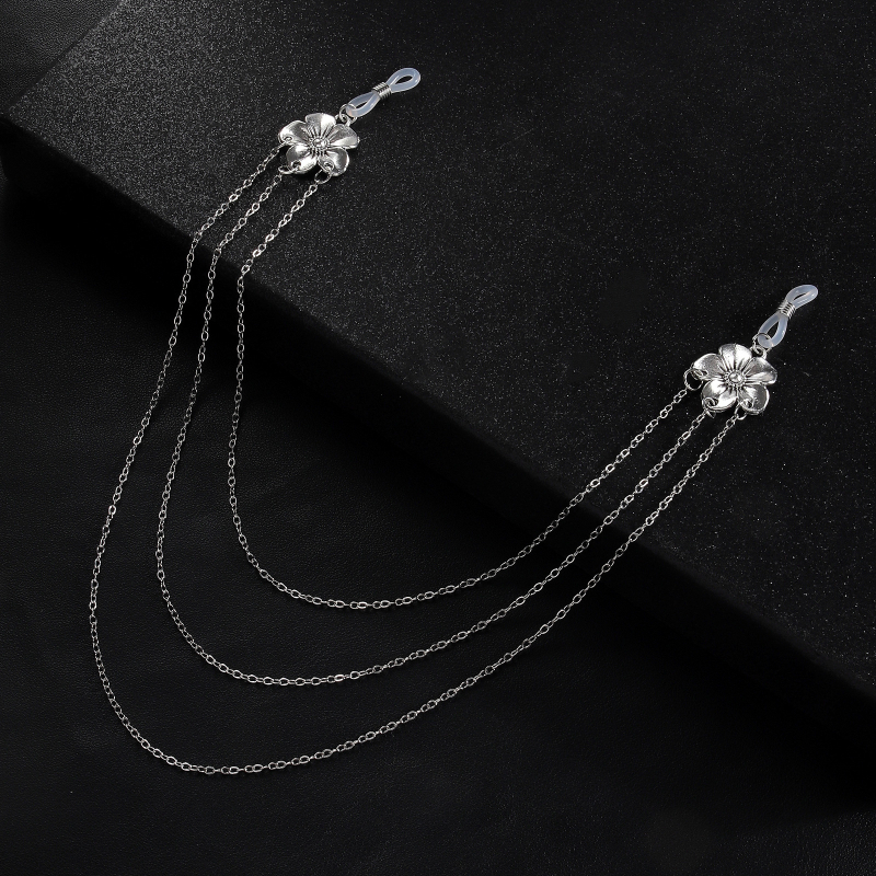 Ženski tijelo lanac s cvjetnim resicama, ručna izrada, legura, višeslojni dizajn, lanac za bradavice