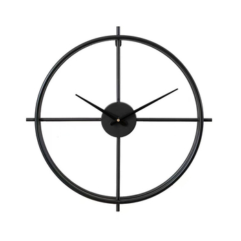 Odik falióra, Spanyol minimál művészet, csendes mozgás, kör alakú fém számlap és ház, elemmel működik, mutató és LED kijelző