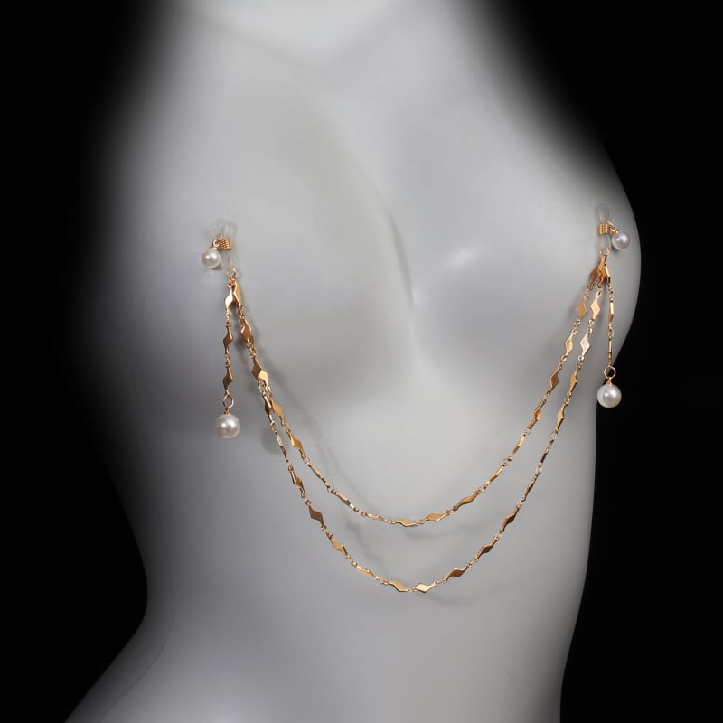 Unisex Body Chain & Milk Chain, Nipple Chain — Elektropoliranje, Legura, Personalizacija dostupna