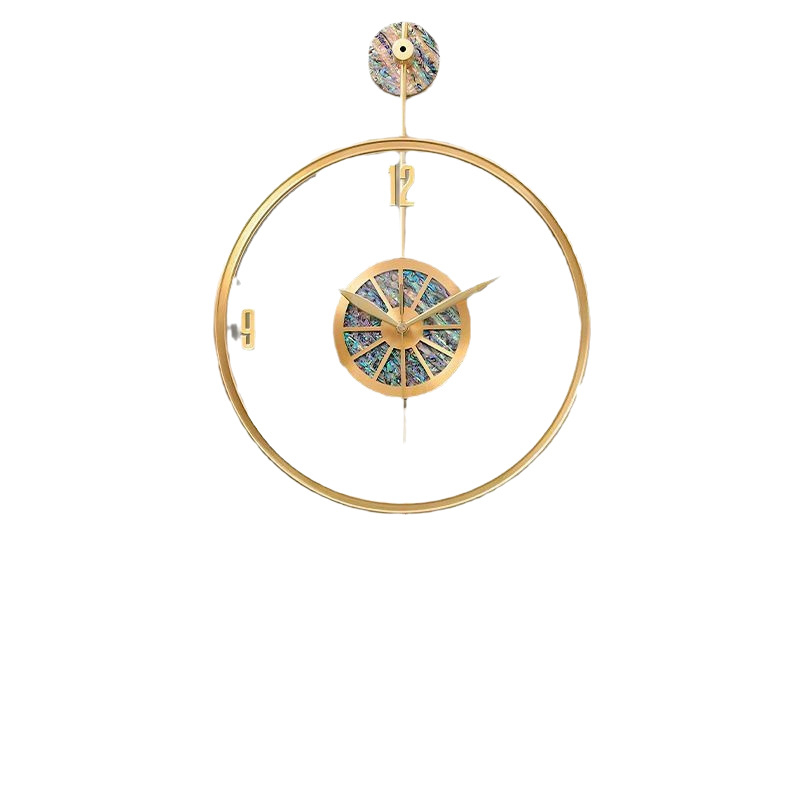 Zidni sat s analognim prikazom i brojevima, baterijski pogon, metalno kućište i brojčanik, plexiglass ogledalo