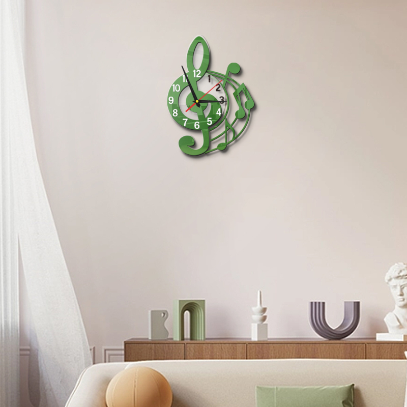 Nástenné hodiny, moderný kruhový akrylový kryt, napájanie batériou, plynulý pohyb ukazovateľa a číslic, model GZ-YKL-YYGZ830.