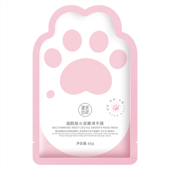 Kaukė rankoms su niacinamidu - drėkinanti ir lygi oda, grynasis kiekis 36, galiojimo laikas 3 metai