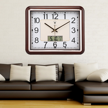Zidni sat, veliki kvadratni elektronički, tih rad, vječni kalendar, kvarcni pogon