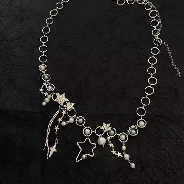 Kovová pásová retiazka, sladký štýl, dĺžka do 60 cm, letný doplnok