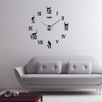 Okrugli zidni sat s ogledalom sprijeda, jednostrana kvarcna mehanizam, metalno kućište, metalni brojčanik, dekorativni zidni sat