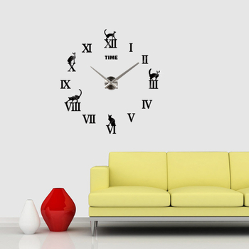 Okrugli zidni sat s ogledalom sprijeda, jednostrana kvarcna mehanizam, metalno kućište, metalni brojčanik, dekorativni zidni sat