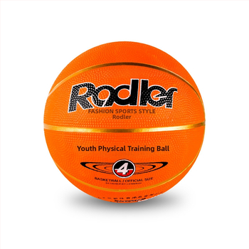 Adler Nr. 4 gumijas basketbola bumba, gumijas virsma, nenoslīdējoša un izturīga, iekšējai un ārējai lietošanai