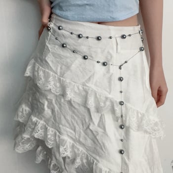 Ženski lanac za pojas s umjetnim perlama, elegantan luksuzan stil, nišni dodatak za struk, vrhunska moda, trendi
