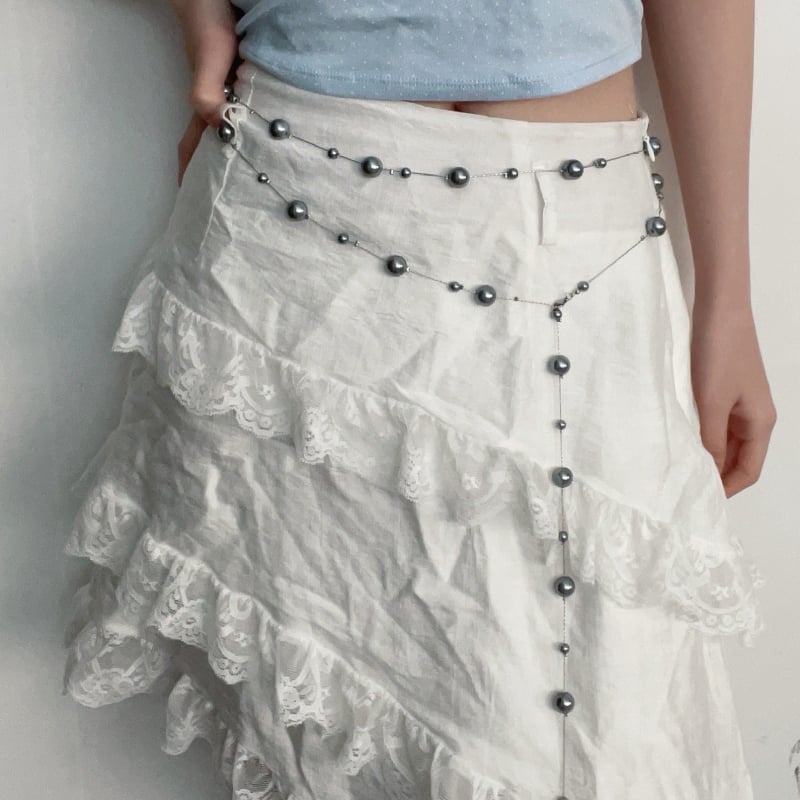 Ženski lanac za pojas s umjetnim perlama, elegantan luksuzan stil, nišni dodatak za struk, vrhunska moda, trendi