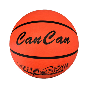 CanCan gumijas basketbola bumba ar LED gaismu, USB uzlāde un nomaināmu bateriju, B7 specifikācija