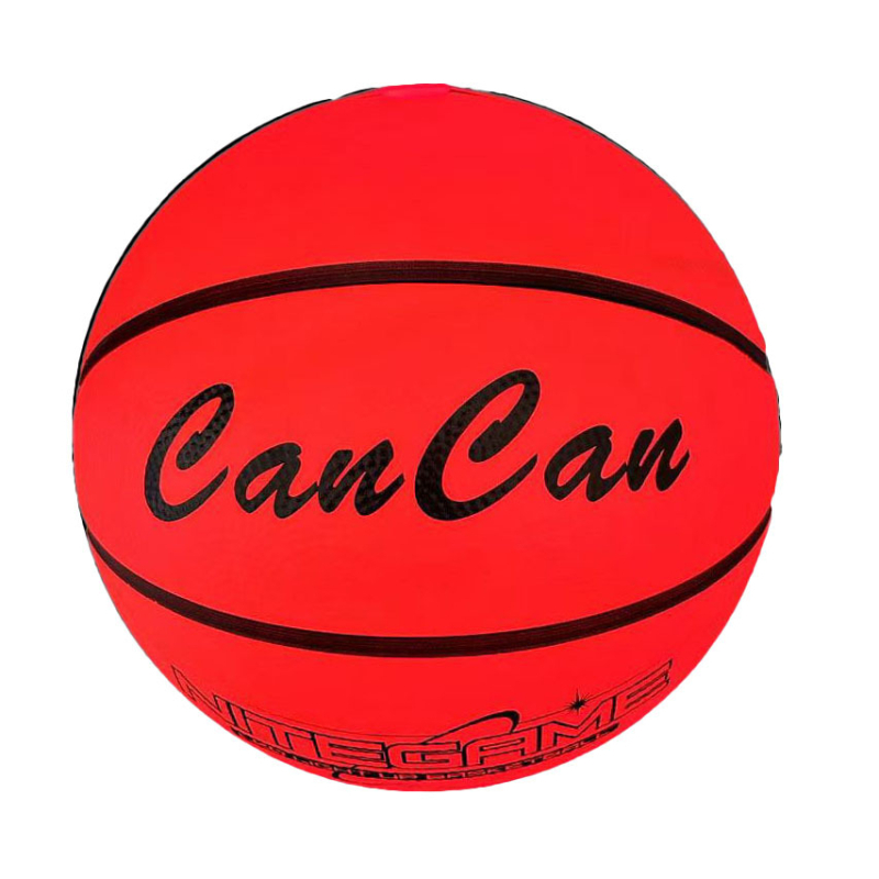 CanCan gumijas basketbola bumba ar LED gaismu, USB uzlāde un nomaināmu bateriju, B7 specifikācija