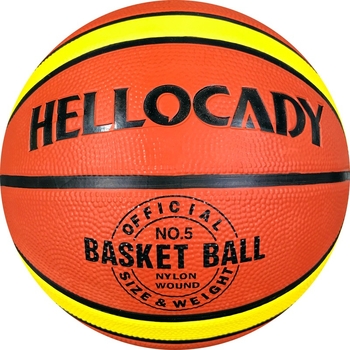 Krepšinio Hellocady • Guma • Spaustintas logotipas • Pritaikymas prieinamas • Vidiniam ir lauko naudojimui