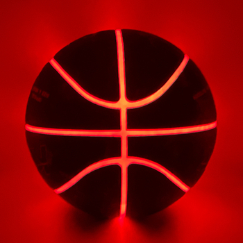 LED gaismas basketbola bumba, PU materiāls, Zīmols DICSENT, Logo drukāšana pieejama, Personalizācijas atbalsts, Piemērots kājvollejai