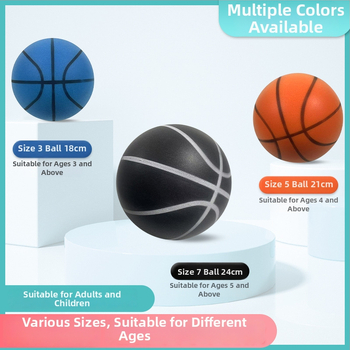 Basketbola bumba — klusa iekšējiem treniņiem, PU materiāls, logotipa drukāšana iespējama, pielāgojama