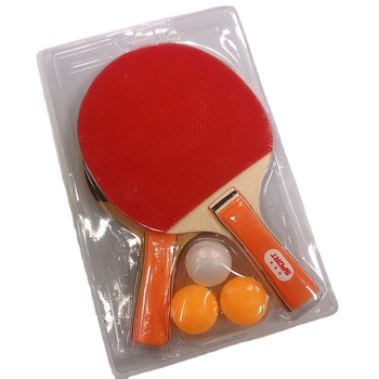 Stalo teniso raketė, medinė, 2 vnt., poplar pagrindinė plokštė, klijuojama guma, horizontinis smūgis