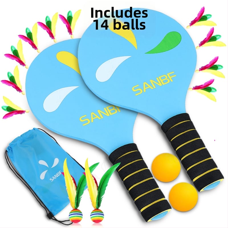 Badmintono raketė, pagrindinė plokštelė iš poplar medienos, tiesus smūgis, apdirbimas pagal užsakymą, spausdinamas logotipas