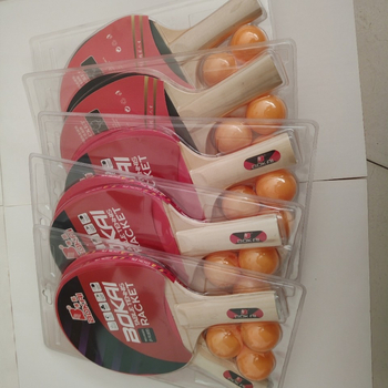 Stalo teniso raketė, poplar plokštė, guma su atvirkštiniu klijavimu, horizontinis smūgis, individualus apdorojimas, logotipas atspausdintas