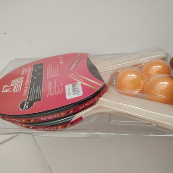 Stalo teniso raketė, poplar plokštė, guma su atvirkštiniu klijavimu, horizontinis smūgis, individualus apdorojimas, logotipas atspausdintas