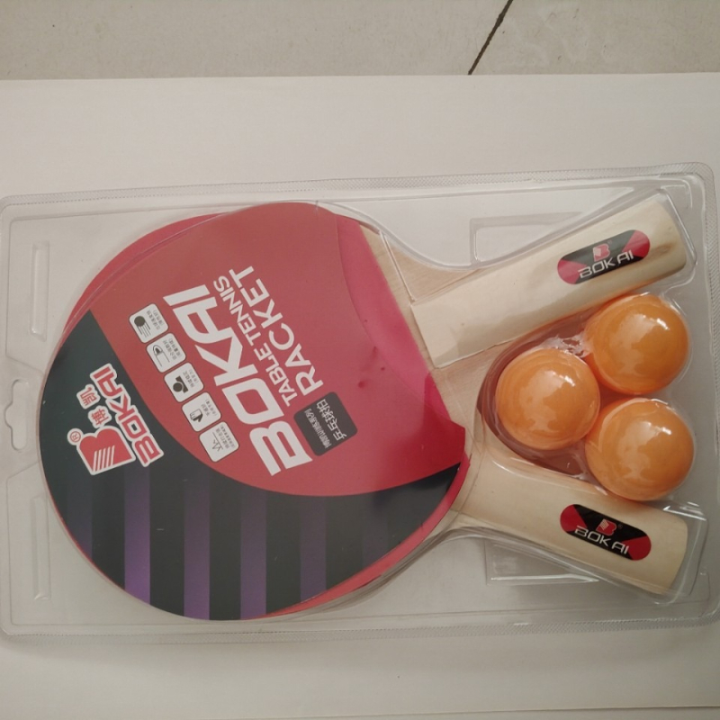 Stalo teniso raketė, poplar plokštė, guma su atvirkštiniu klijavimu, horizontinis smūgis, individualus apdorojimas, logotipas atspausdintas