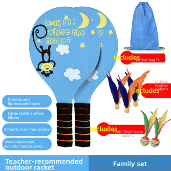 mysports vaikų medinė stalo teniso raketė, medinė pagrinda, tiesus smūgis, pritaikymas