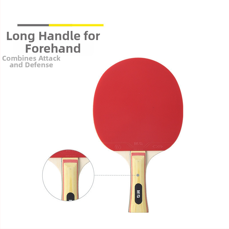 Lauatennise reketite komplekt (2 tk) kott ja 3 pallidega — treeningrekettid, puidust blade, anti-kleepuva kumm, otsene löök, sobib lauajale ja sulgpallile