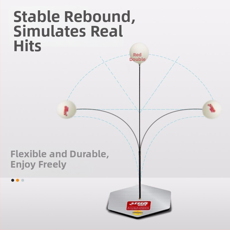 Double Happiness lauatennise treener – süsinikkiust alusplaat, mitte-kleepuv kumm, otse löögiga reketi (Kevad 2020)