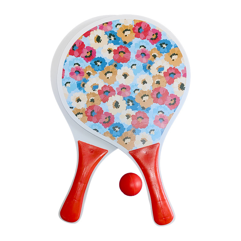 Set plažnog kriketa s debelom MDF pločom; PE osnova, guma s ljepilom, horizontalni udarac, reketa stolni tenis