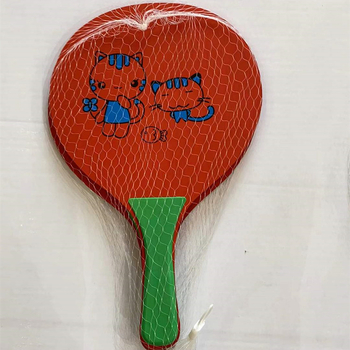 Raketa za badminton s drvenom drškom, baza ploče visoke gustoće, guma s pozitivnim ljepilom, dizajn ravnog pogotka, podrijetlo Linyi, Shandong