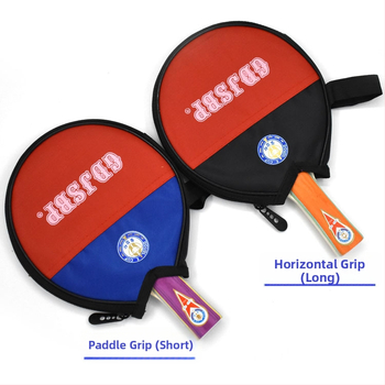 Golden Double Cup raketa na stolný tenis, horizontálny úder, poplar doska, guma s reverzným lepením, možnosť personalizácie spracovania