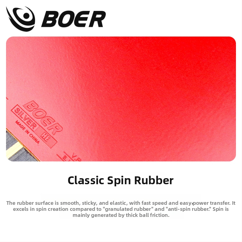 Ракетка за тенис на маса Boer S серия S8 – Ayus дърво, обратна гума, деветслойна платка, хоризонтален захват