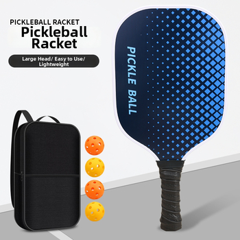 Pickleball rakete no oglekļa šķiedras, silikona neslīdoša roktura, piemērota treniņiem un personalizācijai