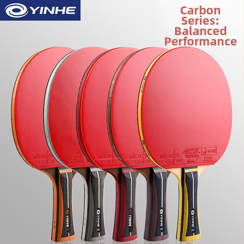 Galaxy ракета за тенис на маса, офанзивен стил, база от 5 слоя дърво + въглерод, гума reverse glue