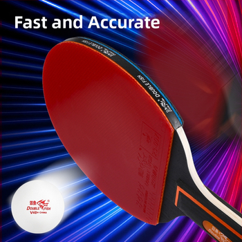 Pisces stalo teniso raketė – poplar plokštė, anti-glue guma, tiesioginio smūgio raketė, skirta stalo tenisui ir badmintonui