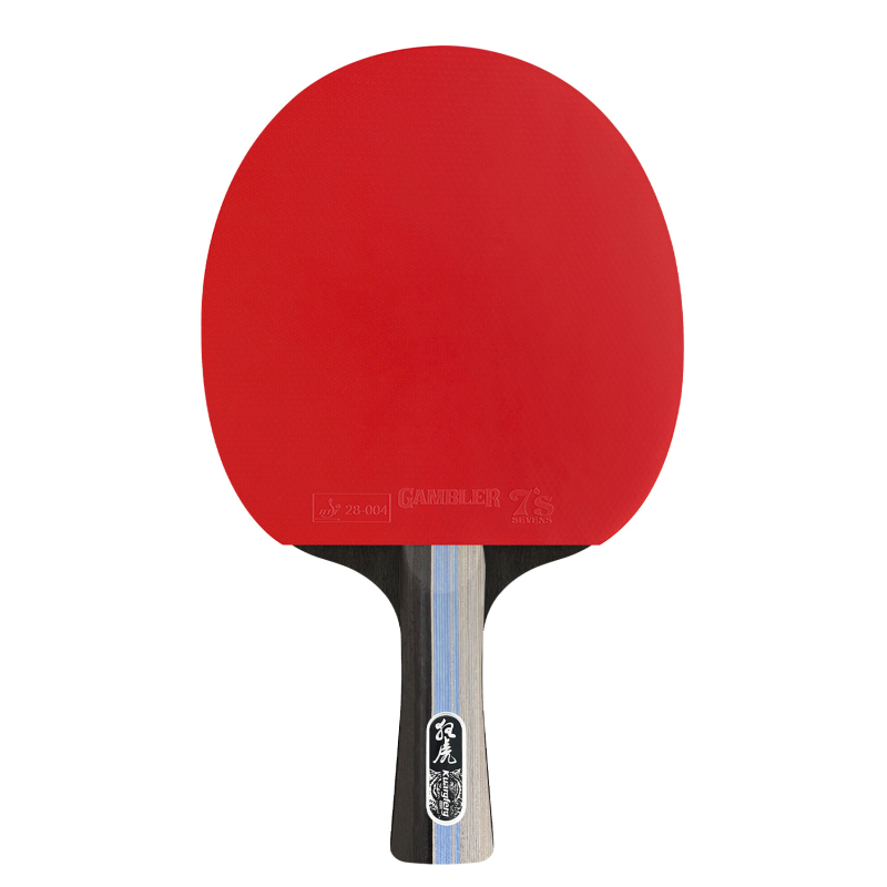 Gale ракетка за тенис на маса, липова основа, противозалепваща гума, двойно-странична, прав захват