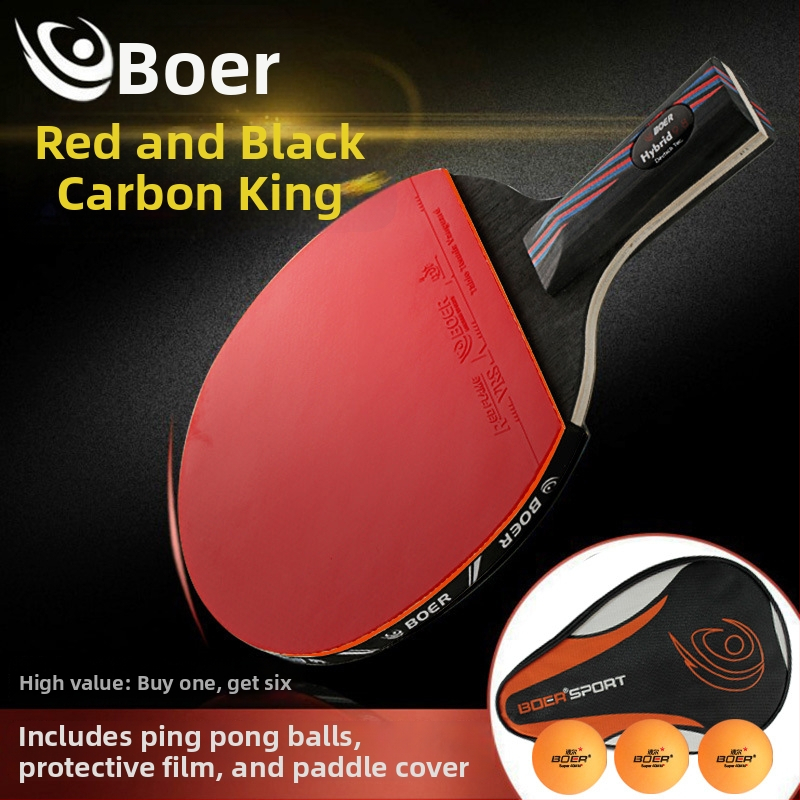 Raketa na stolný tenis, Basswood doska, guma Reverse-Glue, vodorovná čepeľ, spracovanie na mieru, potlačené logo