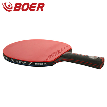 Boer пинг-понг ракетка за маса - Nano Carbon King Upgrade, Basswood Ayus база пластина, Reverse Glue гуми, хоризонтален удар, персонализирана обработка