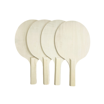 Drvena badminton raketa s osnovom od topole, ljepilo gumom, vodoravni udarac, tiskani logotip