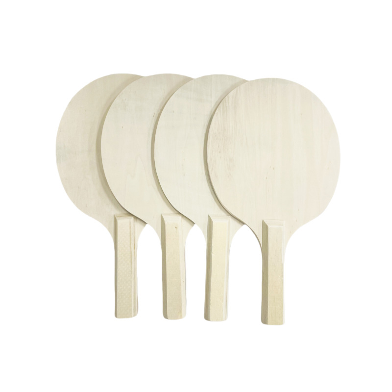 Drvena badminton raketa s osnovom od topole, ljepilo gumom, vodoravni udarac, tiskani logotip