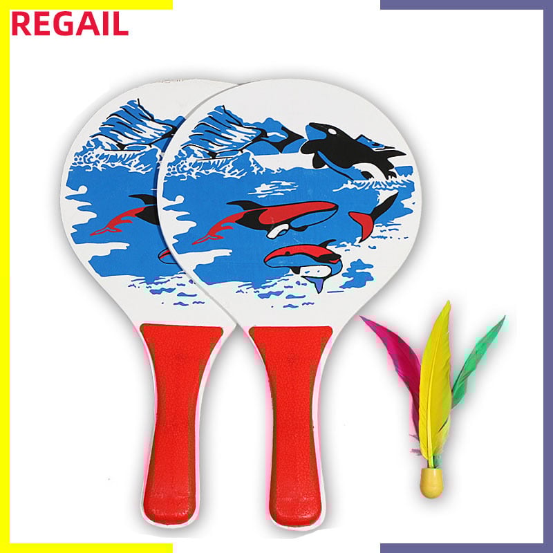 Regail ракета за бадминтон с база 5 мм, тополов материал, хоризонтален удар, персонализирана обработка