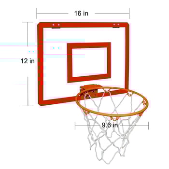 Bez bušenja zidni koš za djecu — konstrukcija od najlona/aluminijske legure/liijevanog željeza, 1,65 kg, Good Couple