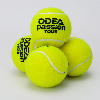 Odea tenisa bumba, gumijas konstrukcija, augsta elastība, izturīga sacensību bumba, 4 gab. iepakojumā.
