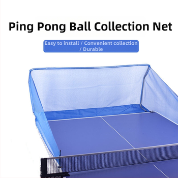 Stalo teniso kamuolių rinkimo tinklas automatinei padavimo mašinai – nailonas, 3 kg, stalo teniso rėmas